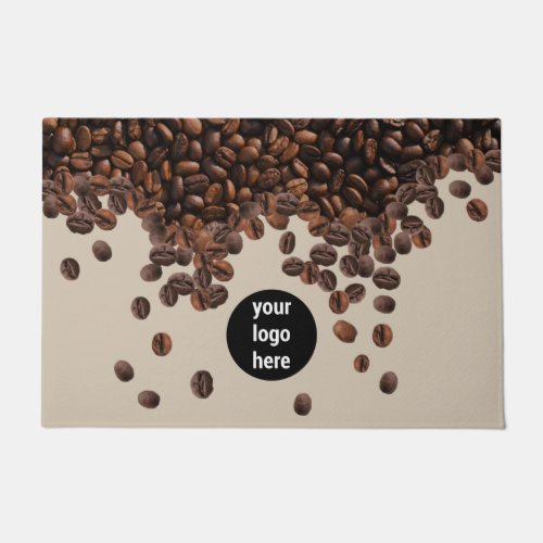 Coffee Beans Professional Business Logo  Doormat