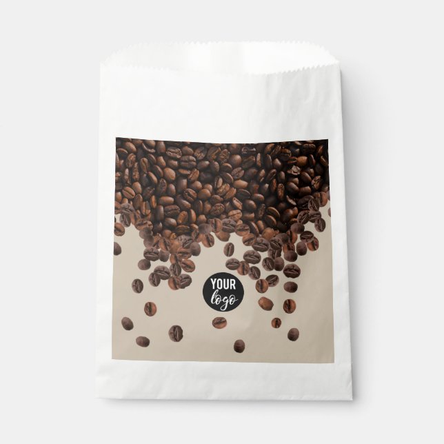 Coffee Beans Professional Business Logo  Favor Bag (Front)