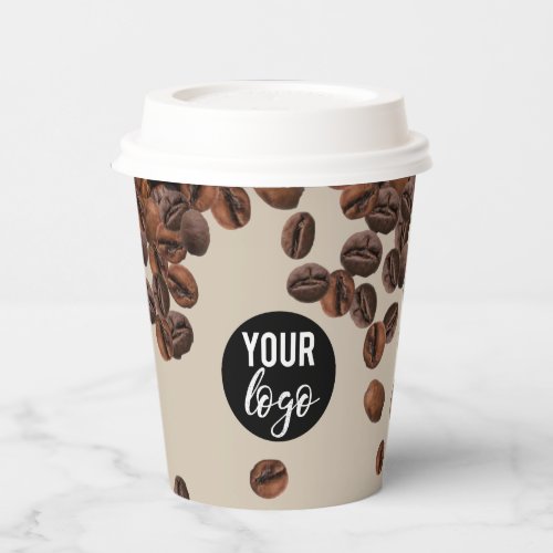 Coffee Beans Professional Business Logo Paper Cups
