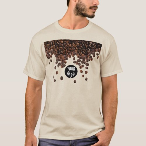 Coffee Beans Professional Business Logo  T_Shirt