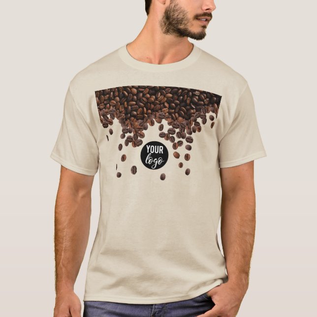 Coffee Beans Professional Business Logo  T-Shirt (Front)