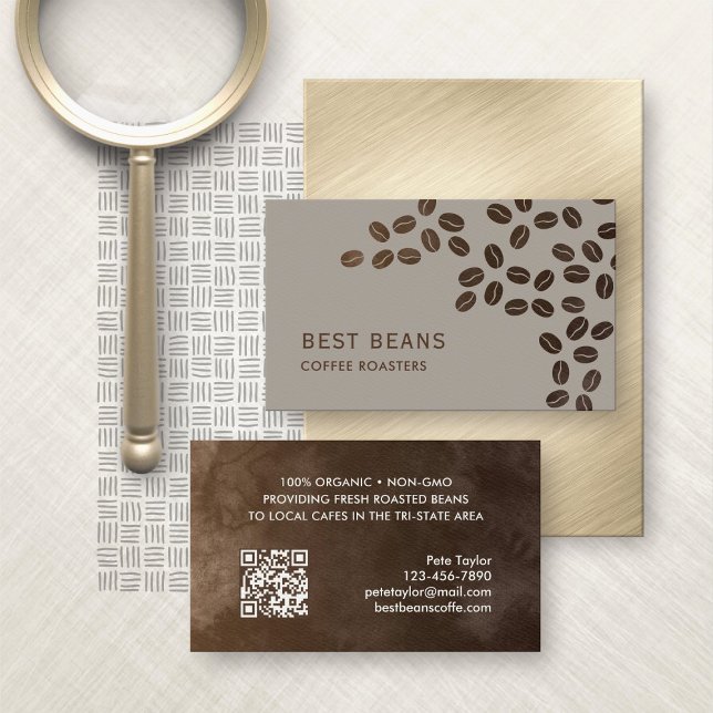 Coffee Beans Roasters Business Card (Creator Uploaded)