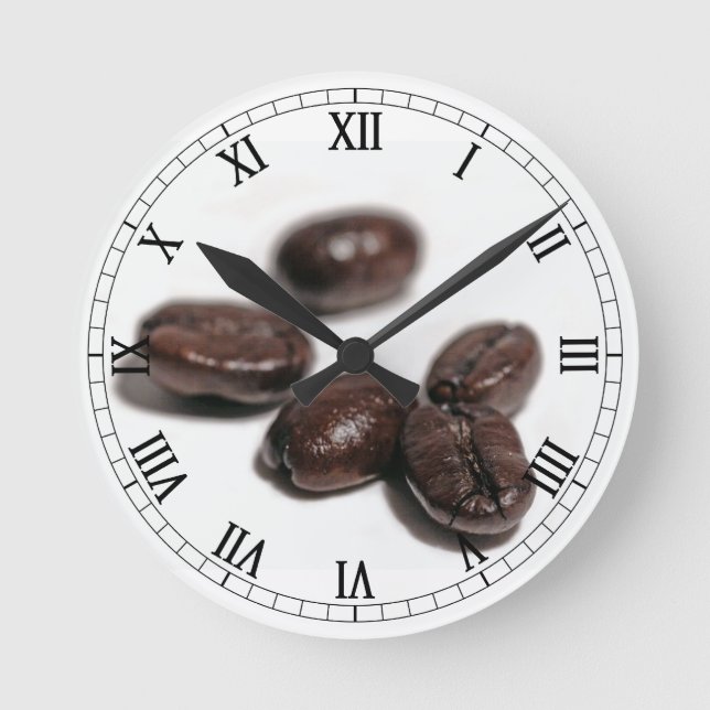 Coffee Beans Round Clock (Front)