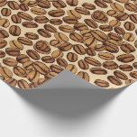 Coffee Beans Rustic Vintage Pattern No4 Wrapping Paper