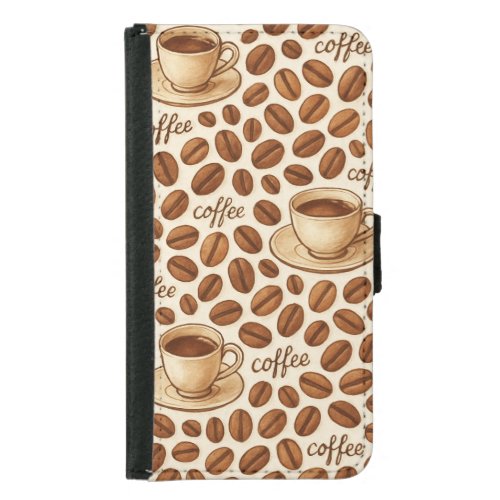 Coffee Beans Samsung Galaxy S5 Wallet Case