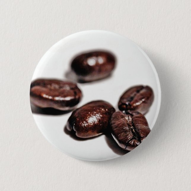 Coffee Beans Shot In My New Studio Pinback Button (Front)