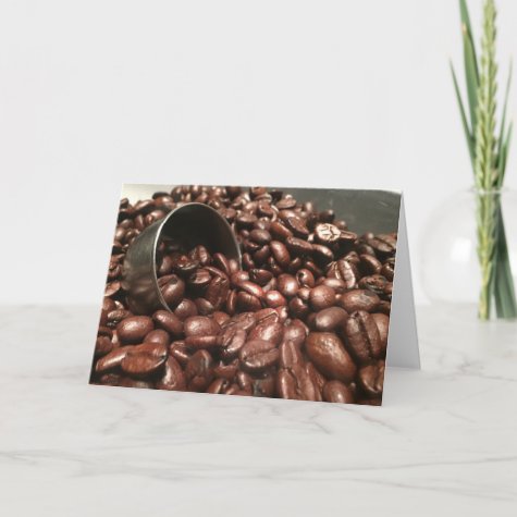 Coffee Beans Silver Scoop Photograph Template
