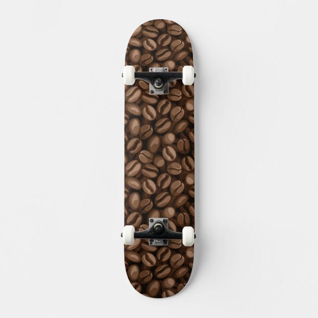 Coffee beans skateboard deck (Front)