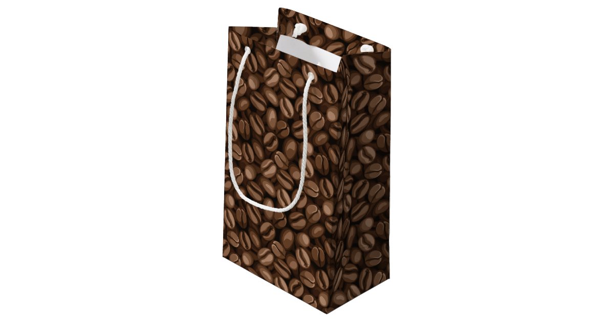 Coffee beans small gift bag Zazzle