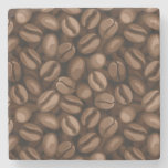 Coffee beans stone coaster