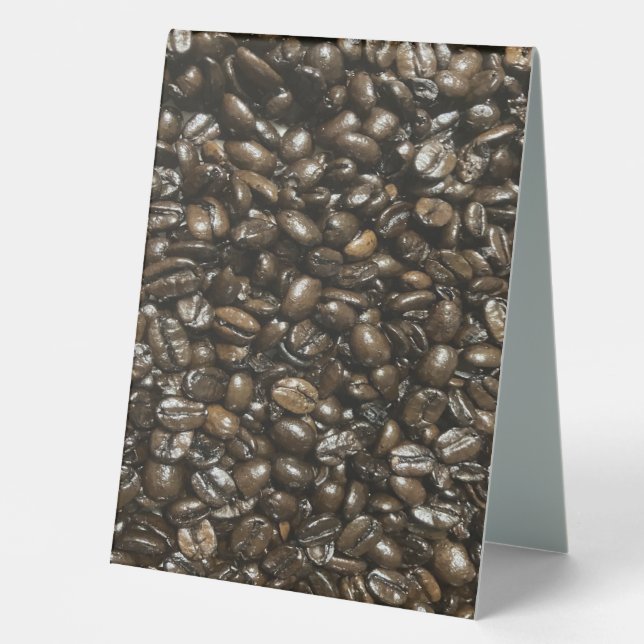 Coffee Beans Table Tent (Front)