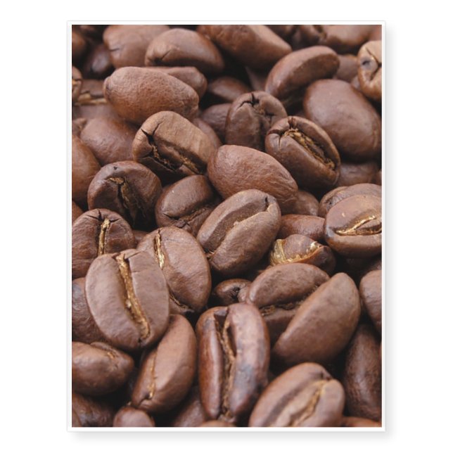 Coffee Beans Temporary Tattoos (Front)