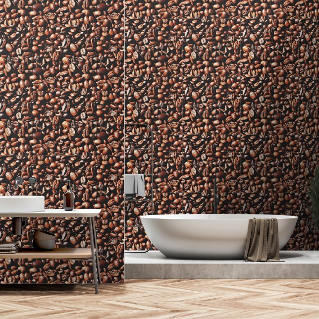 Coffee Beans Wallpaper (Bathroom)
