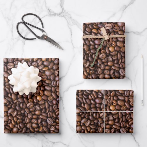 Coffee beans wrapping paper
