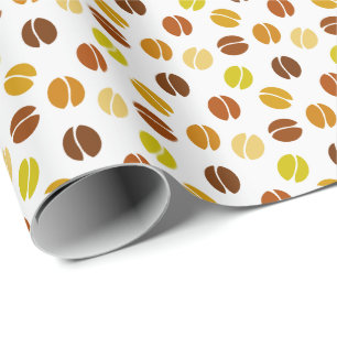 Coffee beans wrapping paper