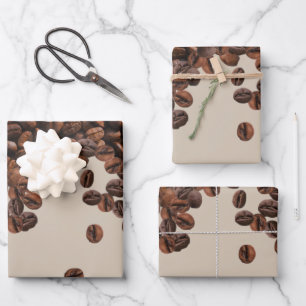 Coffee Beans Wrapping Paper Sheets