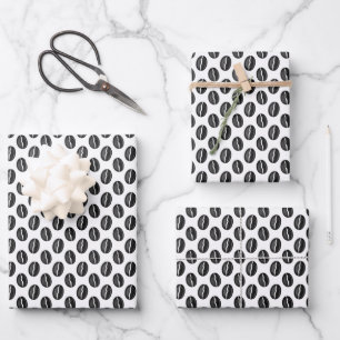 Coffee Beans Wrapping Paper Sheets