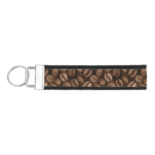 Coffee beans wrist keychain