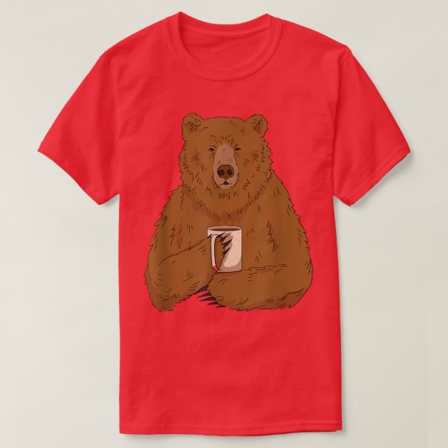 Coffee Bear 506  T-Shirt (Design Front)