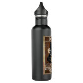 Coffee Because Murder Is Wrong Black Cat Drinks Co Stainless Steel Water Bottle (Left)