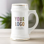 Coffee Beer Stein Custom Company Logo Promotional at Zazzle
