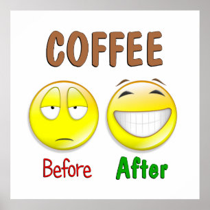 Coffee Before After Poster