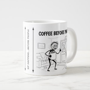 Coffee Before People Mug – Funny Coffee Cup
