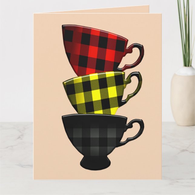 COFFEE BIRTHDAY FRAMABLE CARD CARDS (Front)