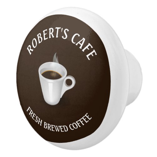 Coffee Bistros Cafe Custom Ceramic Knob