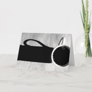 Coffee Black and White Card