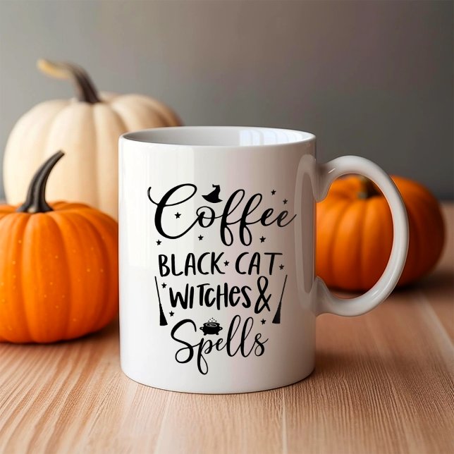 Coffee Black Cats Witches and Spells Mug (Creator Uploaded)