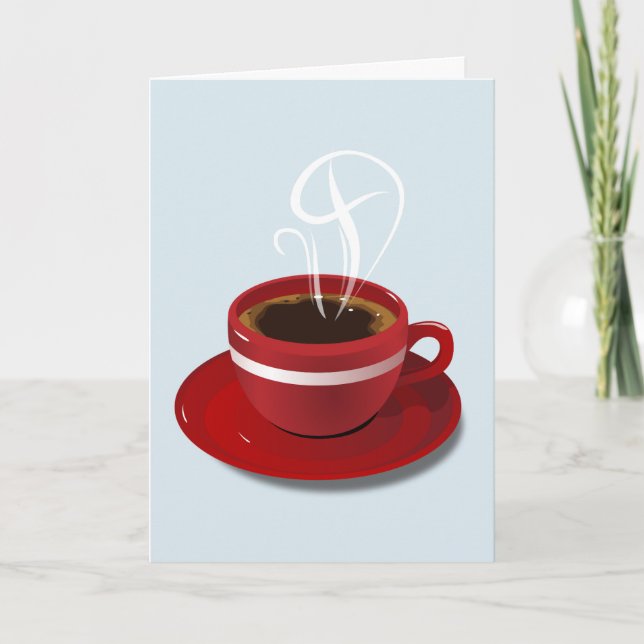 COFFEE BLANK ALL OCCASION GREETING CARD (Front)