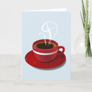 COFFEE BLANK ALL OCCASION GREETING CARD