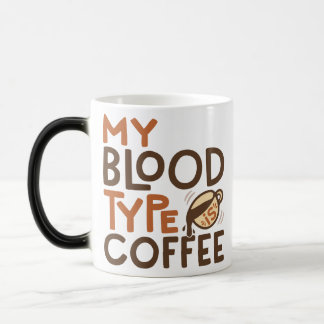 Coffee Blood Type Graphic for Coffee Lover Gift Color Morph Mug