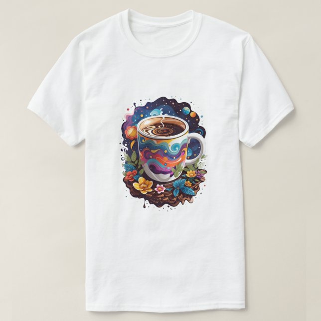 Coffee Blossom Harmony T-Shirt (Design Front)