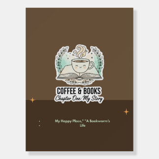 Coffee & Books – Cozy Reading Lover Aesthetic Bann Foam Board