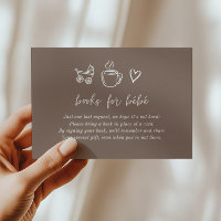 Coffee Books for Baby Enclosure Card Espresso