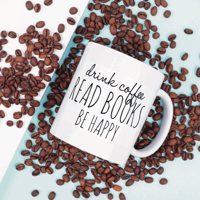 Coffee Books Happiness Mug (Creator Uploaded)