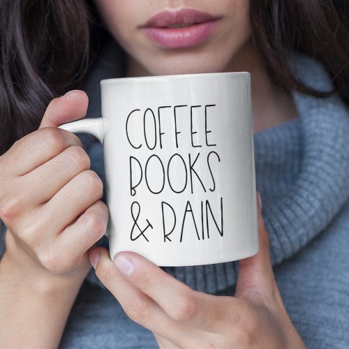 Coffee Books  Rain Coffee Mug