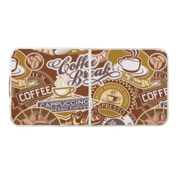 Coffee Break Beer Pong Table by BlayzeInk at Zazzle