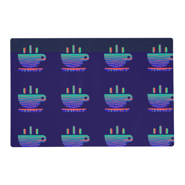 Coffee Break Blue  Placemat (Front)