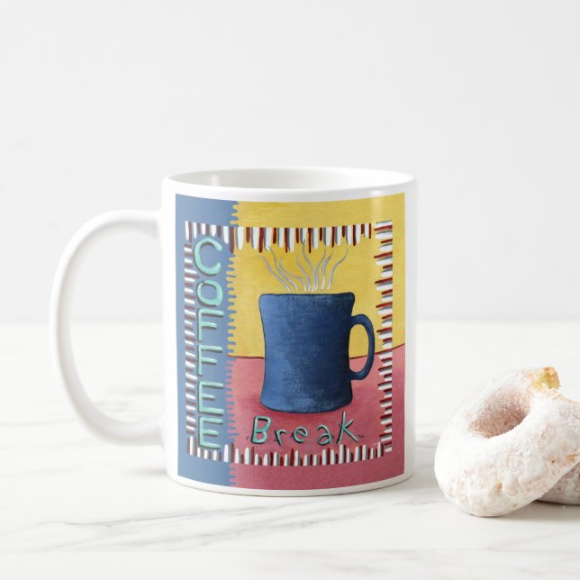 Coffee Break Coffee Mug (With Donut)