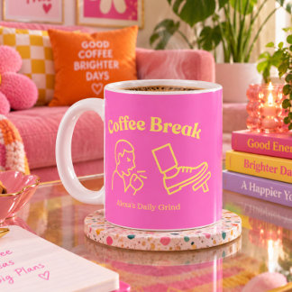 Coffee Break Coughy Brake - Personalized Funny Mug