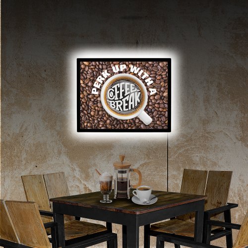 Coffee Break Illuminated LED Sign