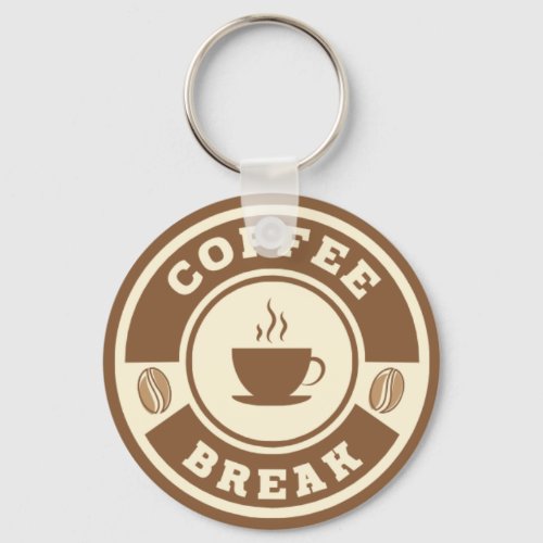 coffee break keychain