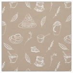 Coffee Break Mocha Brown Fabric