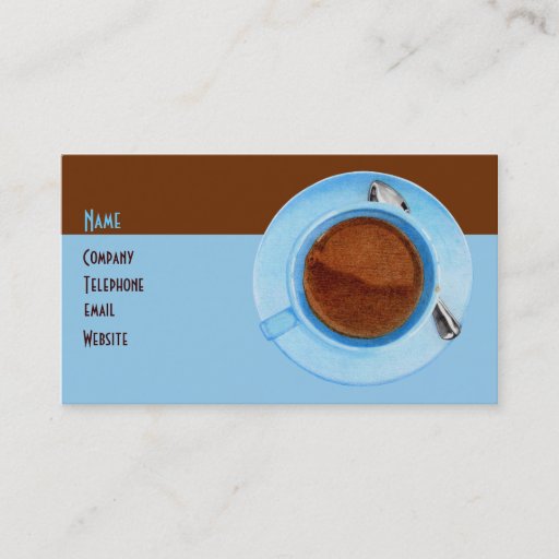 Customizable Coffee Break Profile Card Business Card Templates