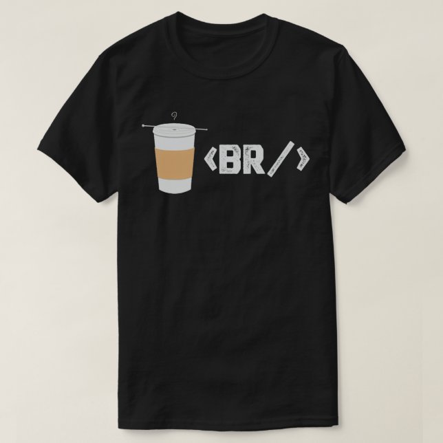 Coffee Break Software Developer Computer Coding Co T-Shirt (Design Front)