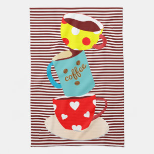 Coffee Break Stripes Towel