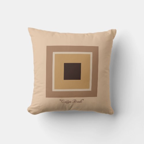 Coffee Break Throw Pillow